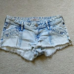 Hollister denim shorts size 1